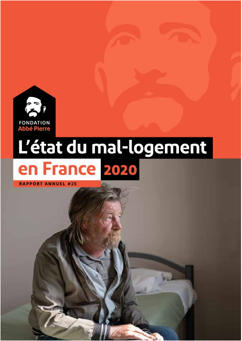 Couverture du rapport avec un homme assis sur un lit le regard dans le vide