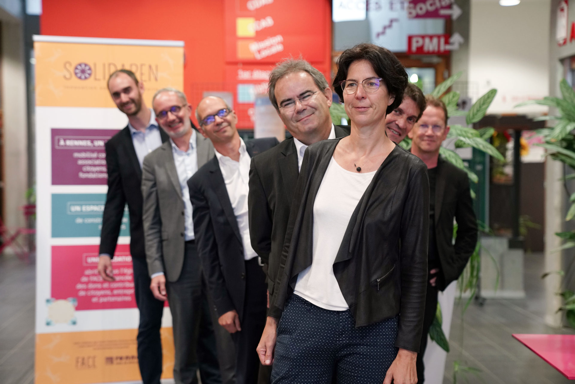 Portrait debout en enfilade des membres du comité exécutif SolidaRen